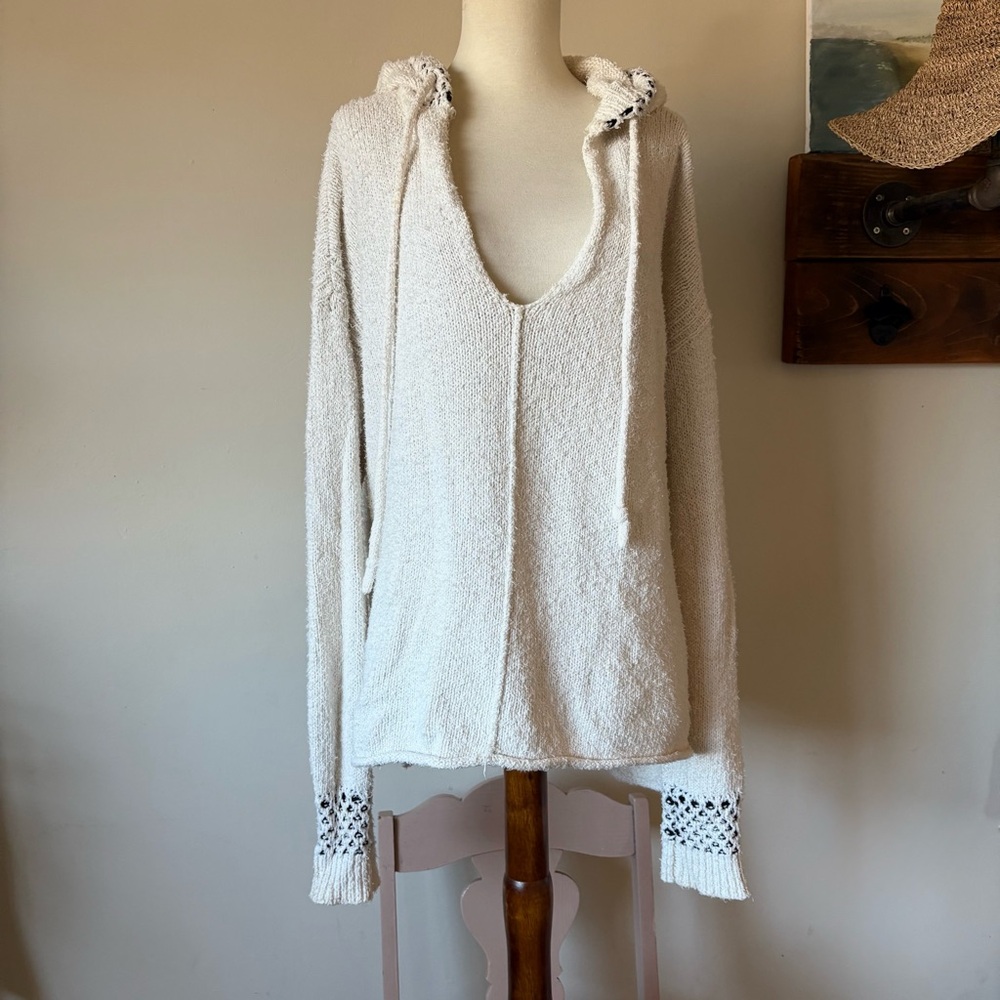 Anthropologie Boho Hoodie Sweater S